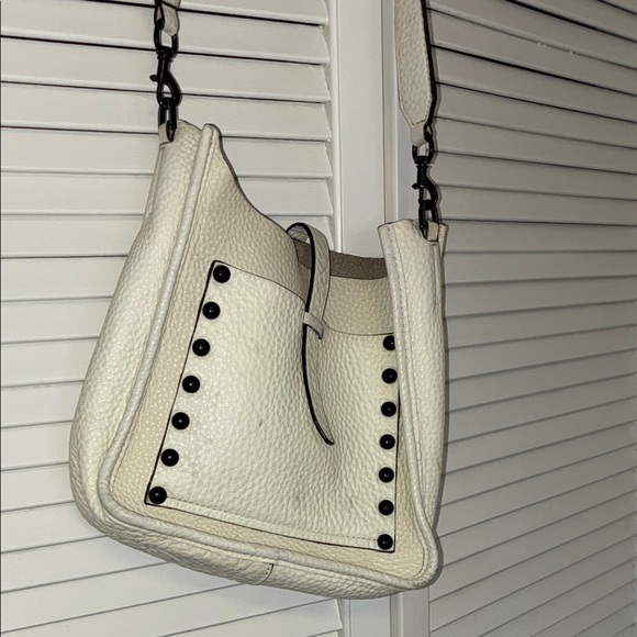 Rebecca Minkoff White Feed Bag with Black Studs - Picture 4 of 7